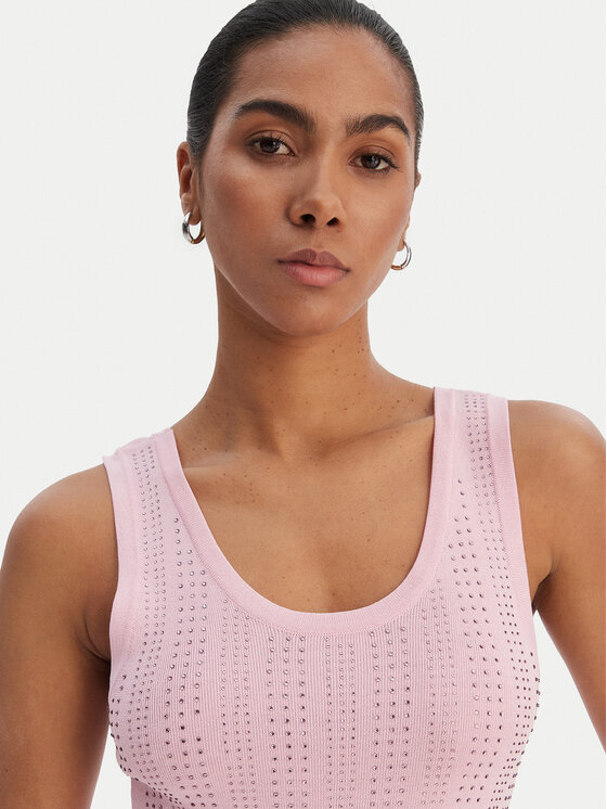 Fracomina Fracomina Top FR26ST4005K524R9 Roza Slim Fit