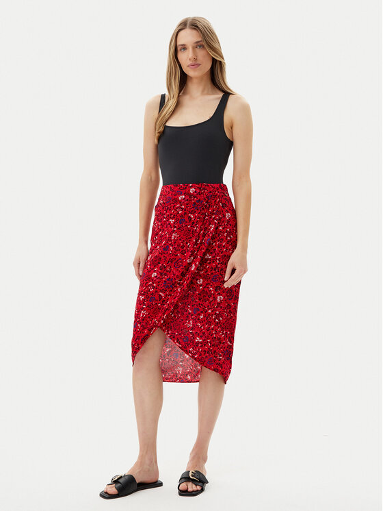 Pepe Jeans Pepe Jeans Midi suknja Clau PL901199 Crvena Slim Fit