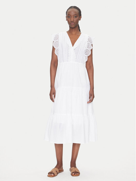 JDY JDY Φόρεμα καλοκαιρινό Sara 15350748 Λευκό Regular Fit