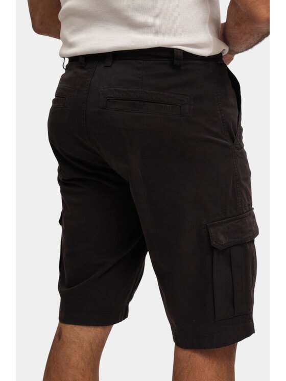 Mustang Mustang Pantaloncini di tessuto Style Houston Nero Loose Fit