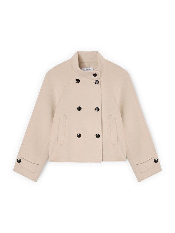 Motivi Motivi Cappotto invernale R008W000175N003 Bianco Over Fit