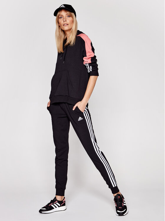 adidas adidas Παντελόνι φόρμας 3-Stripes GM5542 Μαύρο Slim Fit