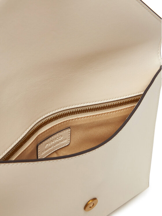 PINKO PINKO Torbica Flat Purse Handle AI 25-26 PCPL104820 A0F1 Écru