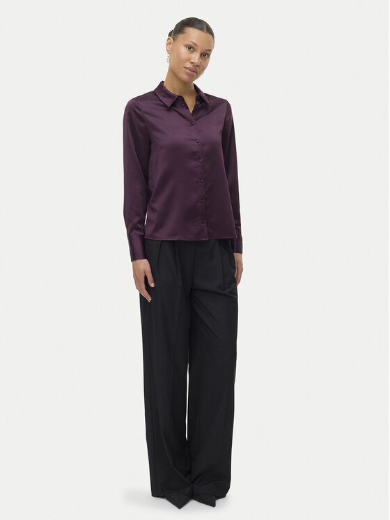 Vero Moda Vero Moda Koszula Merle 10334598 Fioletowy Regular Fit