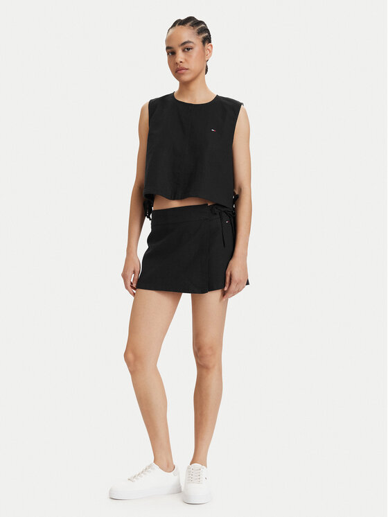 Tommy Jeans Tommy Jeans Skorts DW0DW22267 Schwarz Regular Fit