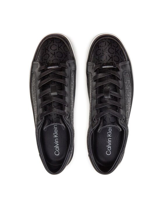 Calvin Klein Calvin Klein Sneakersy Flatform Cup Lace Up Epi Mono HW0HW01911 Czarny