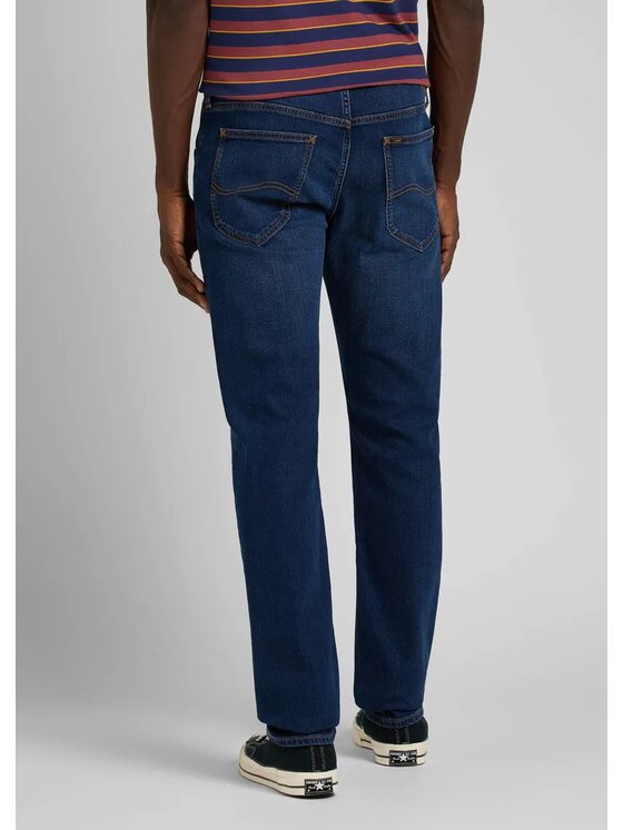 Lee Lee Jeansy DAREN ZIP FLY Niebieski Regular Fit