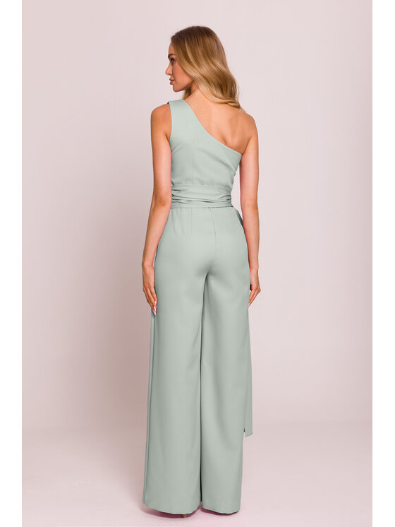 Made of Emotion Made of Emotion Jumpsuit M845 Verde Sexy Straight Fit