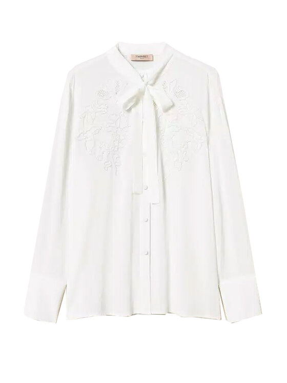 TWINSET TWINSET Πουκάμισο 251tp2690-00282 Λευκό Regular Fit