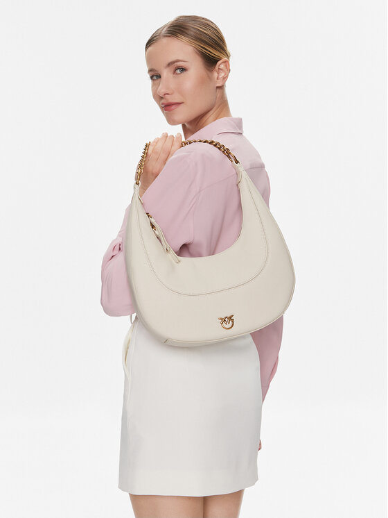 PINKO PINKO Käekott Brioche Hobo Classic . AI 23-24 PLTT 101526 A0Q0 Valge
