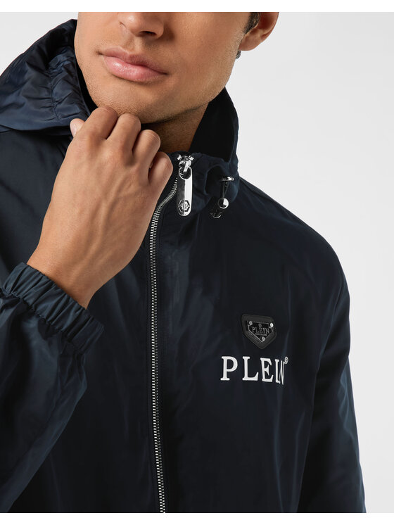 PHILIPP PLEIN PHILIPP PLEIN Wiatrówka 25613 Błękitny Regular Fit
