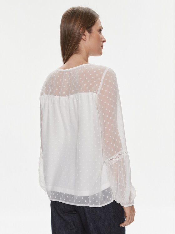 Vila Vila Blúz Edee 14079577 Fehér Regular Fit