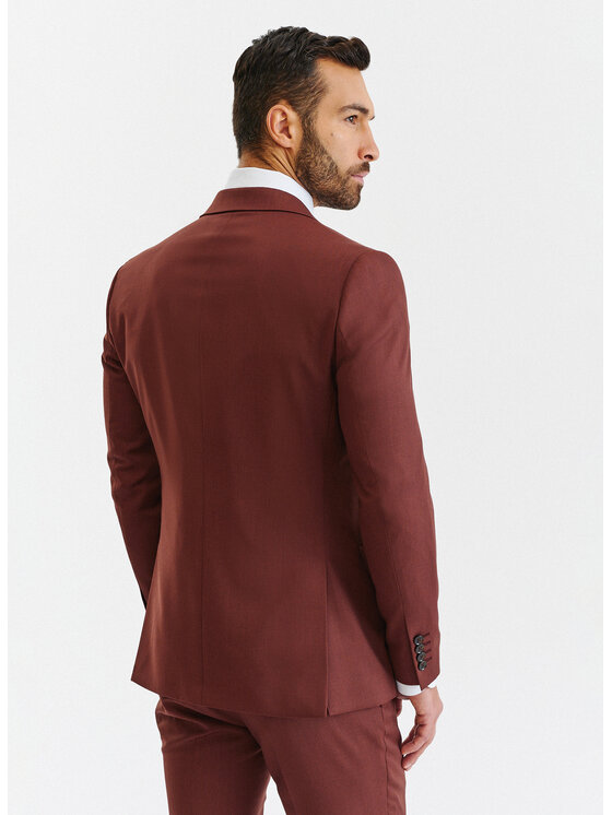Pako Lorente Pako Lorente Marynarka P22WF-3G-040 Brązowy Super Slim Fit