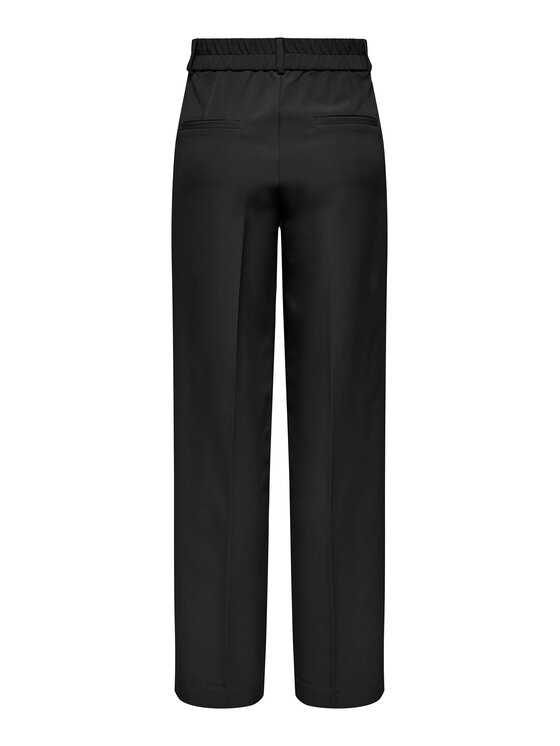 ONLY ONLY Spodnie materiałowe 15298840 Czarny Straight Fit