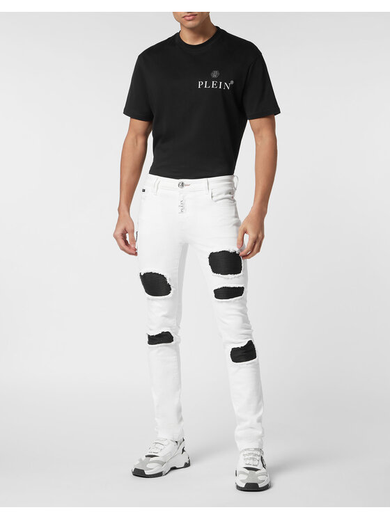 PHILIPP PLEIN PHILIPP PLEIN Jeansy 9233 Biały Skinny Fit
