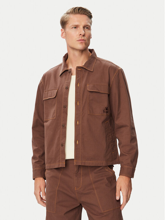 Kappa Kappa Jeansjacke 37265GW Braun Comfort Fit