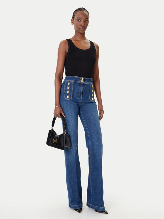 Elisabetta Franchi Elisabetta Franchi Jeansy PJ-19D-61E2 Modrá Regular Fit