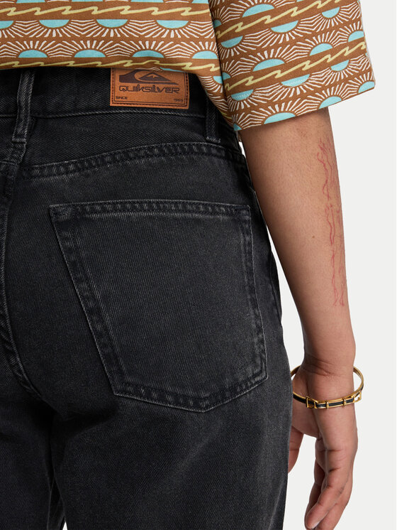 Quiksilver Quiksilver Blugi Mom Denim EQWDP03026 Negru Mom Fit
