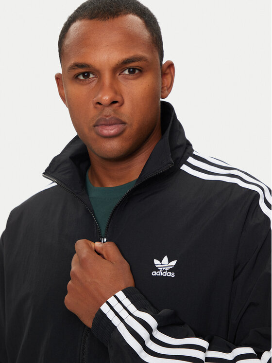 adidas Bluza adicolor Firebird IT2491 Czarny Loose Fit