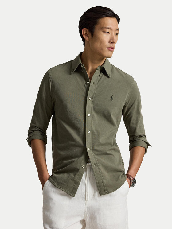 Polo Ralph Lauren Cămașă 710654408504 Kaki Regular Fit