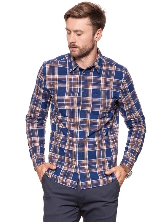 Wrangler Wrangler Camicia LS 1 PKT Bianco Regular Fit