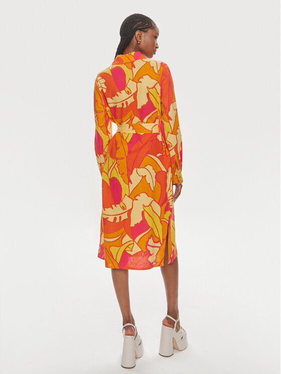 Joseph Ribkoff Joseph Ribkoff Rochie tip cămașă 242912 Portocaliu Regular Fit