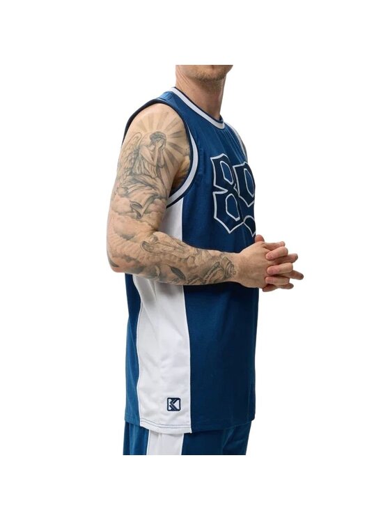 Karl Kani Karl Kani Tank top OG BLOCK BASKETBALL TANK Tmavomodrá Regular Fit