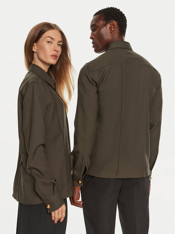 AMI PARIS AMI PARIS Ing USH012WV0026 Barna Regular Fit