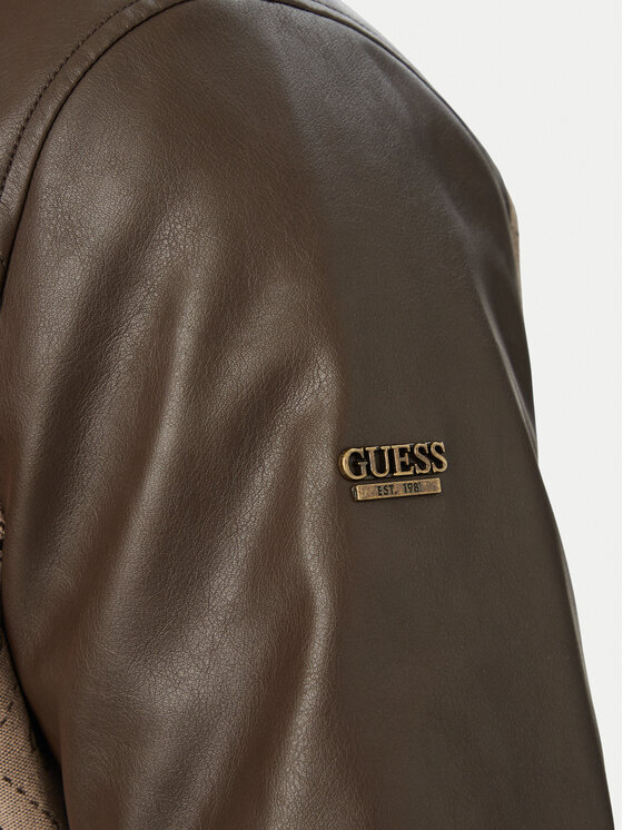 Guess Guess Μπουφάν μεταβατικό 182886 Καφέ Classic Fit