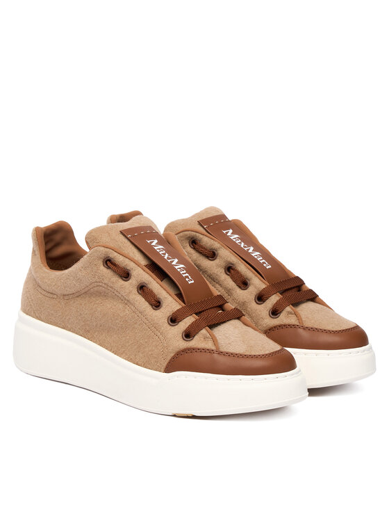 Max Mara Max Mara Sneakersy Maxiwk 2524766012650 Brązowy