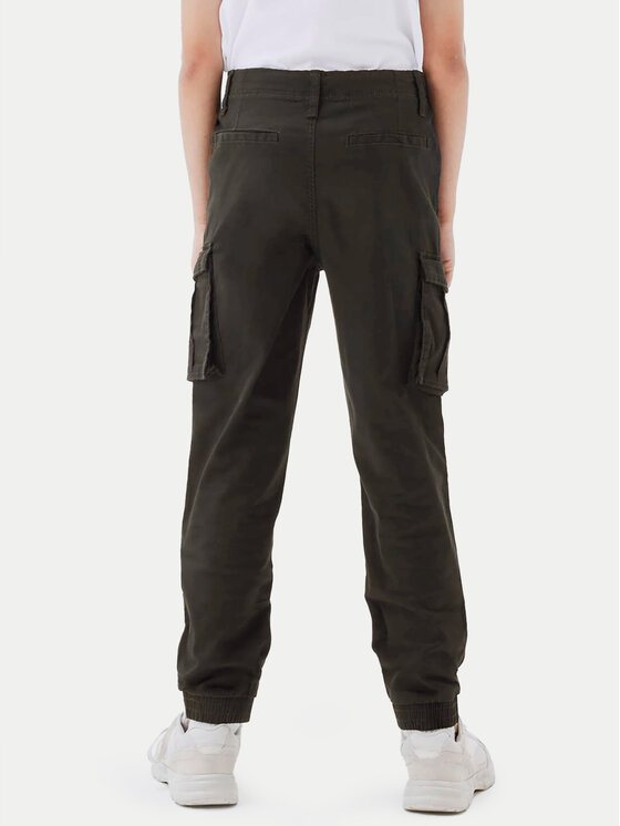 NAME IT NAME IT Spodnie materiałowe Bamgo 13151735 Czarny Regular Fit