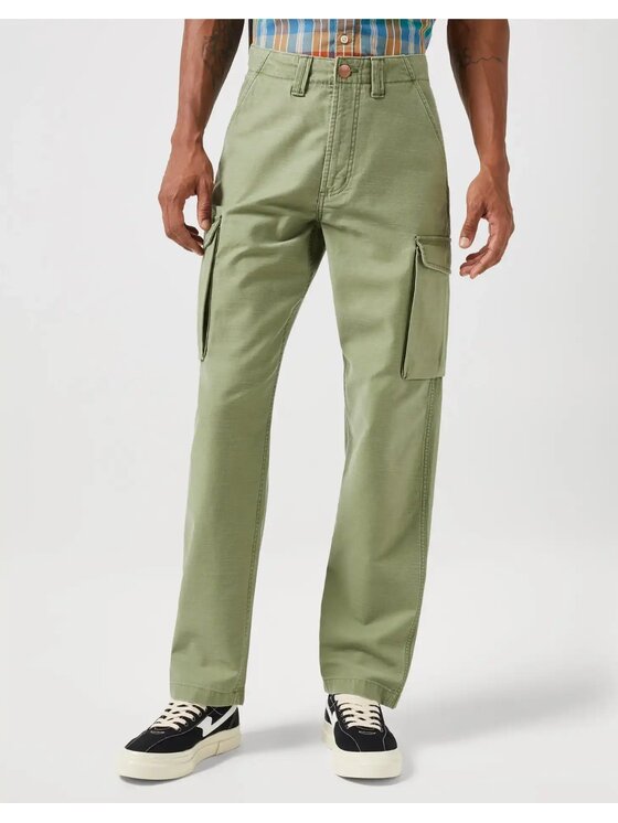 Wrangler Wrangler Spodnie materiałowe CASEY JONES CARGO Beżowy Regular Fit