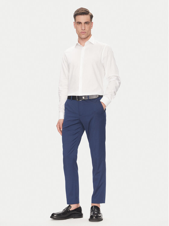 Calvin Klein Calvin Klein Koszula LV019EU021 Biały Regular Fit