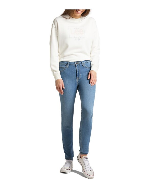 Lee Lee Jeansy L626EMXT Niebieski Skinny Fit