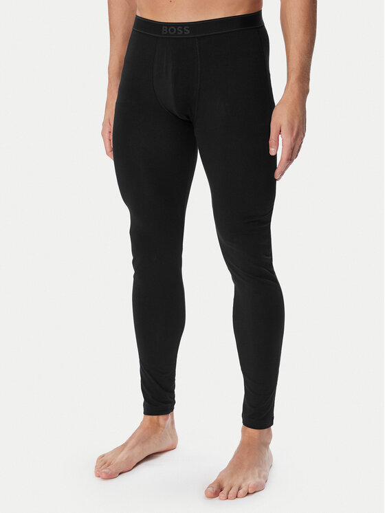 BOSS BOSS Apatinės kelnės Long John 365 Solid 50569369 Juoda Slim Fit