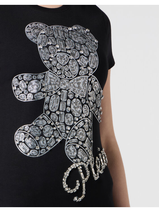 PHILIPP PLEIN PHILIPP PLEIN T-Shirt 31070 Černá Skin Tight Fit