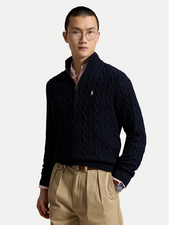 Polo Ralph Lauren Polo Ralph Lauren Пуловер 710810841500 Тъмносин Regular Fit