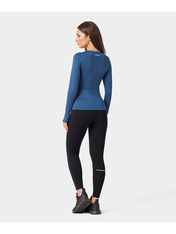 Carpatree Carpatree Top Classic longsleeve Niebieski Fitted Fit