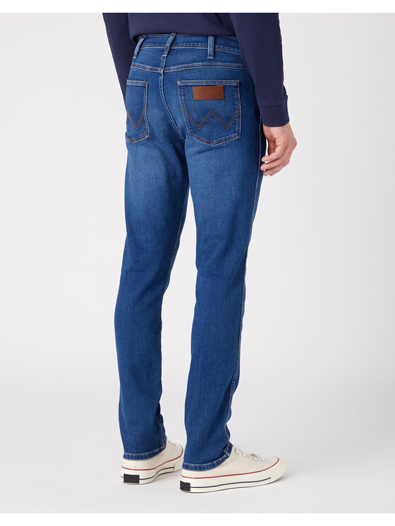 Wrangler Wrangler Jeansy W18SLD348_30/32 Niebieski Slim Fit