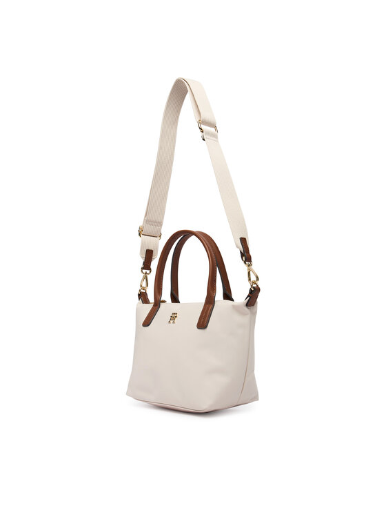 Tommy Hilfiger Tommy Hilfiger Rankinė Popette Mini Tote AW0AW17709 Kreminė