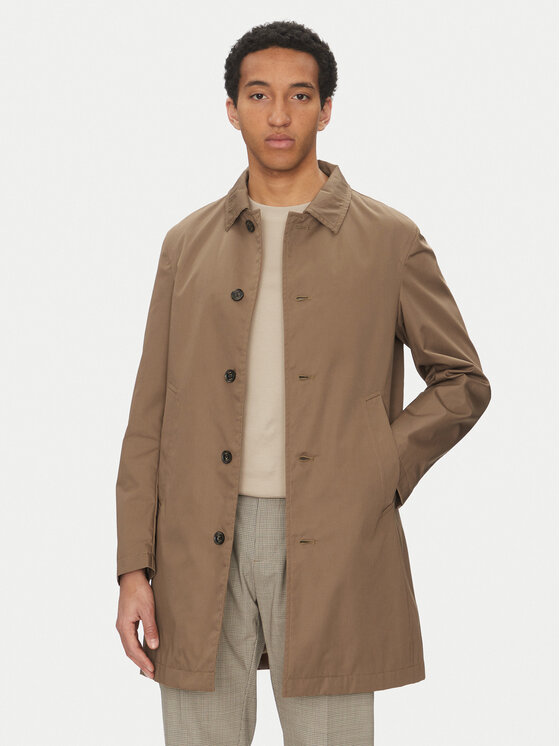 JOOP! JOOP! Kevad-sügis mantel 17 JC-259Stevie 30045330 Pruun Regular Fit