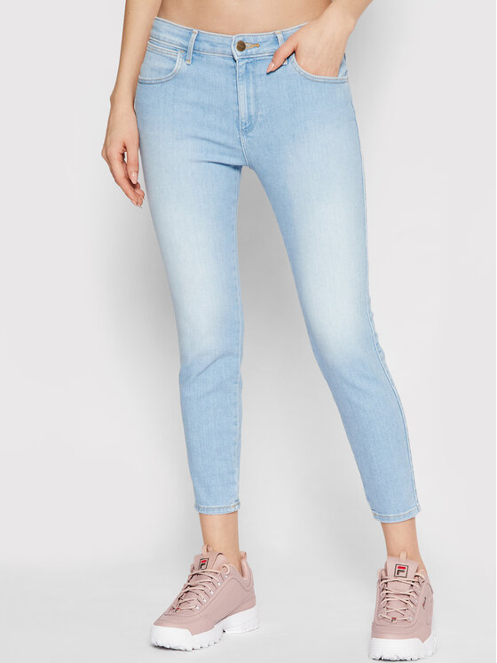 Wrangler Jeans hlače Body Bespoke W28MZI29F Modra Skinny Fit