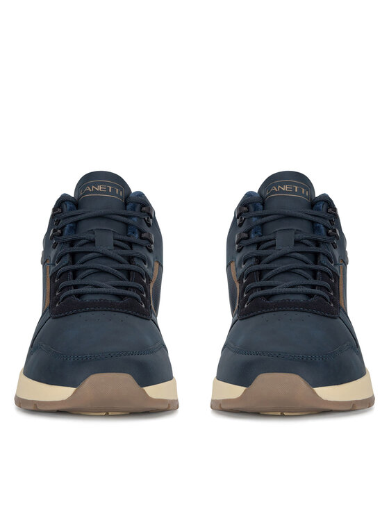 Lanetti Lanetti Schnürschuhe M-VS01543-03 Dunkelblau