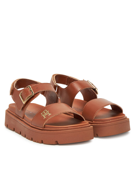 Tommy Hilfiger Tommy Hilfiger Sandali T3A2-33785-0326 S Rjava