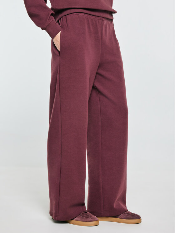 BIG STAR BIG STAR Spodnie dresowe DARIANAP Bordowy Basic Fit