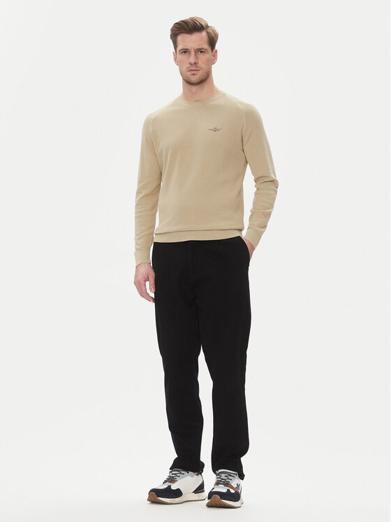Aeronautica Militare Aeronautica Militare Maglione 251MA1556L560 Beige Regular Fit
