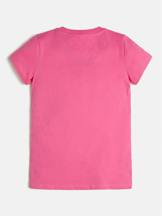 Guess Guess T-Shirt J73I56 K8HM0 Różowy Regular Fit