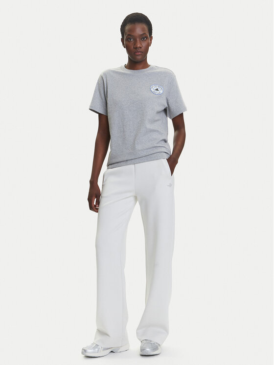 adidas adidas Tričko Farmers Market Graphic KB2486 Sivá Regular Fit