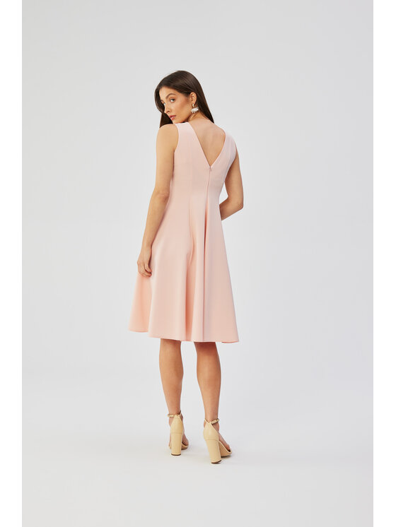Stylove Stylove Koktejlové šaty S358 Růžová Comfortable Fit