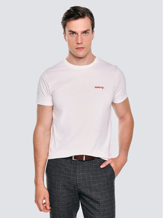 BIG STAR BIG STAR T-Shirt KARR Biały Basic Fit
